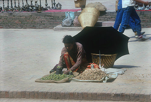 Street trader, Nepal